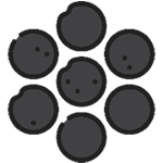 iron pellets icon